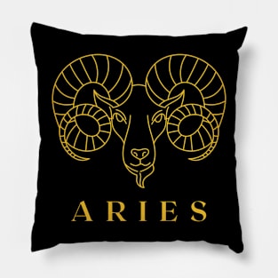 aries astrology Pillow