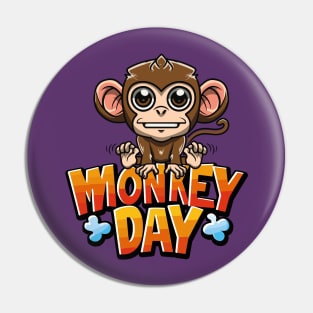 Monkey Day – December Pin