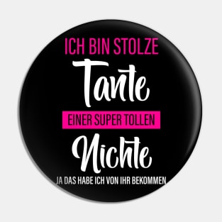 Ich Bin Stolze Tante Einer Supertollen Nichte Pin