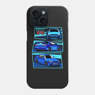 NISSAN skyline r34 gtr godzilla jdm japan paul walker fast and furious Phone Case