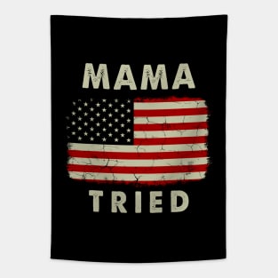Mama Tried USA Flag Tapestry