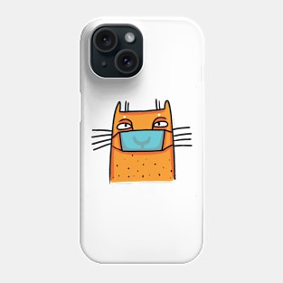 Cat In A Mask Phone Case