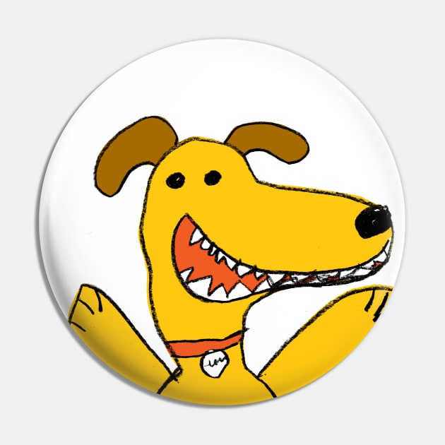 Happy Dog Pin by BLITZ CADET 