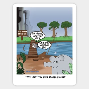 Funny Fishing Stickers for Sale