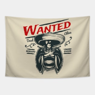 Wanted Dead or Alive Tapestry