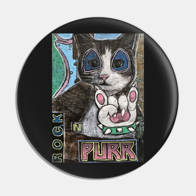 Rock n Purr Pin by Artladyjen