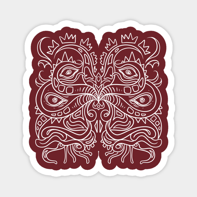 Weird Mandala 3 Magnet by Manfish Inc.