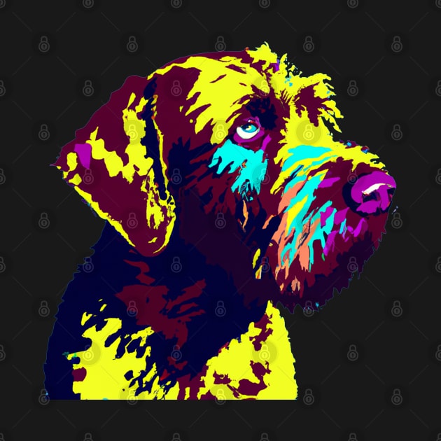 German Wirehaired Pointer Pop Art - Dog Lover Gifts by PawPopArt