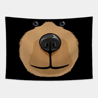 Cute Cartoon Bear Face Head Costume Party Halloween Tapestry