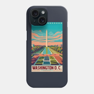 A Vintage Travel Art of Washington DC - US Phone Case