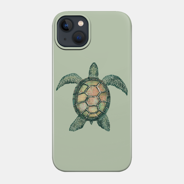 Awesome sea turtle - Sea Turtle - Phone Case