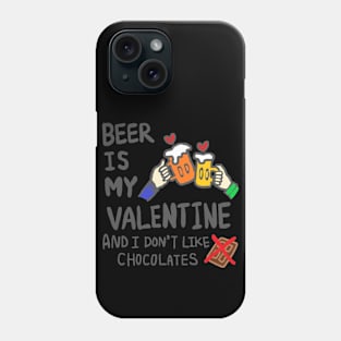 beer lover, heart, happy valentine day Phone Case