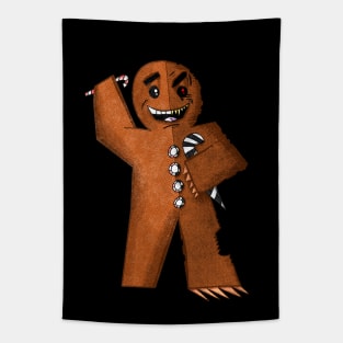 Two Faced Gingerbread Man Tapestry