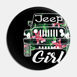 Cute Jeep Girl 4x4 Offroad Pin