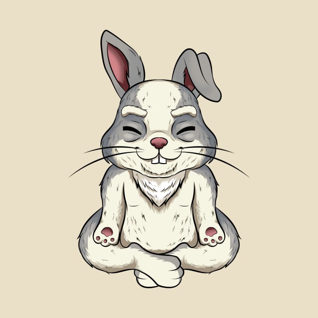 animal yoga rabbit cute and funny by the house of parodies