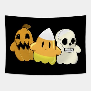 Three Spooky Ghosts Tapestry