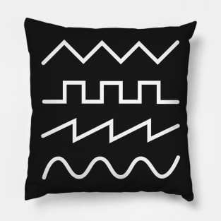 Minimal Synthesizer Waveforms Pillow