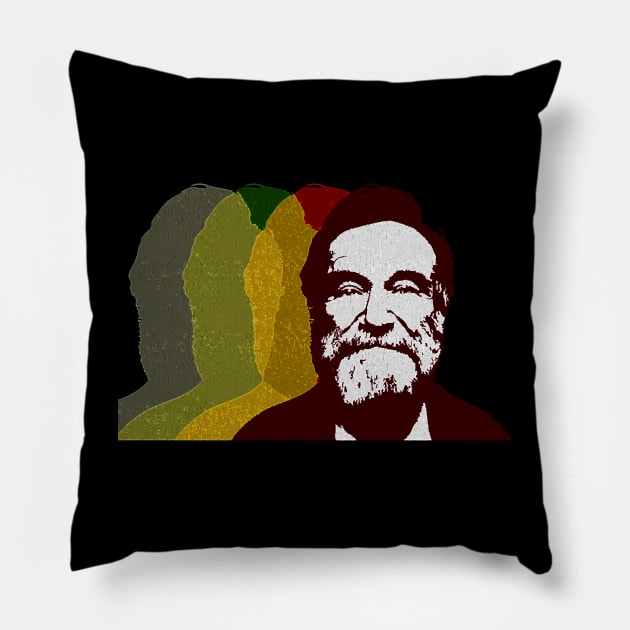 Robin Williams Unforgettable One Liners And Catchphrases Pillow by Landscape In Autumn