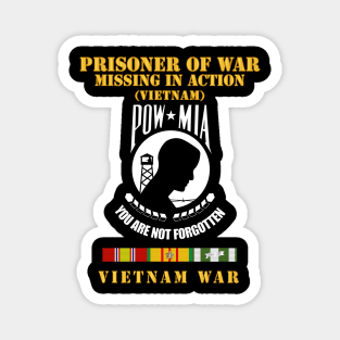 POW - MIA - Vietnam w  VN SVC Magnet