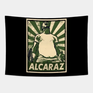 alcaraz tennis Tapestry