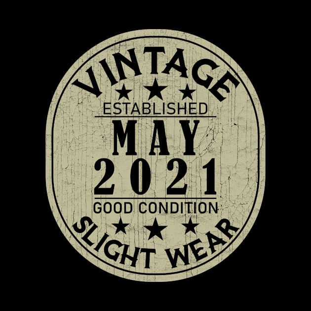 Vintage Established May 2021 - Good Condition Slight Wear by Stacy Peters Art