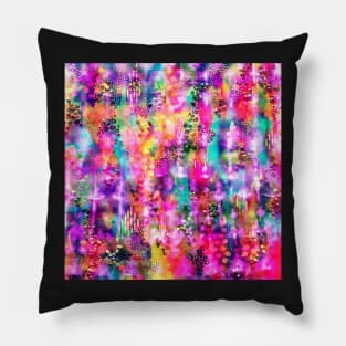 Rainbow Tye Dye Painting Mix Pillow