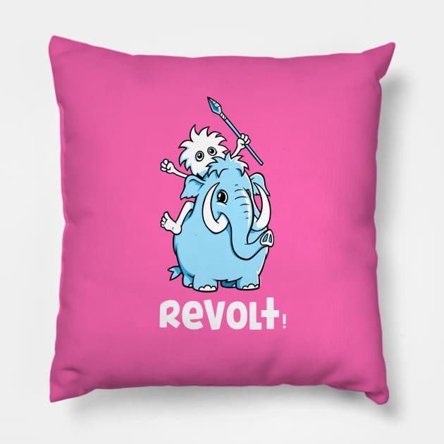 Mammoth - Revolt Pillow by wloem