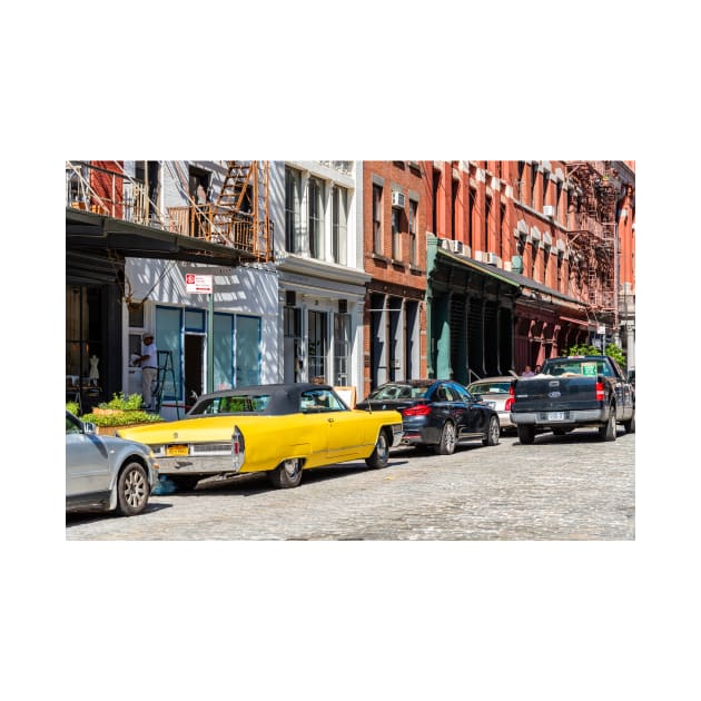 Yellow car in Tribeca, New York City by JJFarquitectos