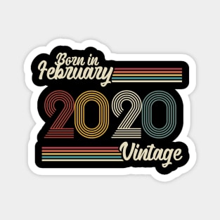 Vintage Born in February 2010 Magnet