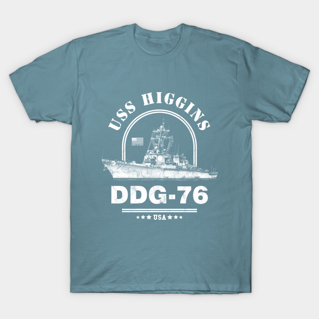 Discover DDG-76 USS Higgins - Navy Destroyer - T-Shirt
