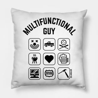 Multifunctional Guy (9 Icons / Smartphone Design) Pillow