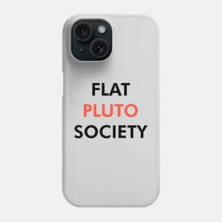 Flat Pluto Society (Dark) Phone Case