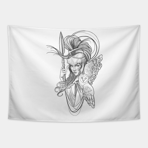 10+ Greek Mythology Athena Tattoo Designs Pics