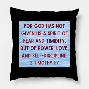 Bible Verse 2 Timothy 1:7 Pillow