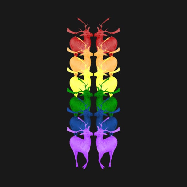 Rainbow deer by Geomhectic