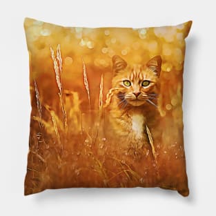 Little Tiger in the Grass Pillow