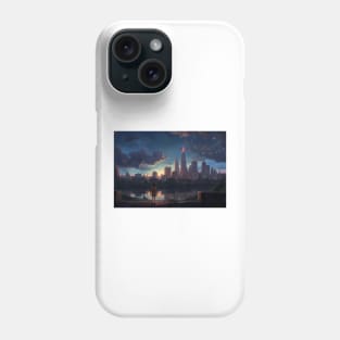 Anime Columbus - An Anime-Inspired Skyline of Ohio Phone Case