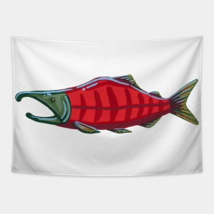 Pacific Salmon - Sockeye Salmon Tapestry