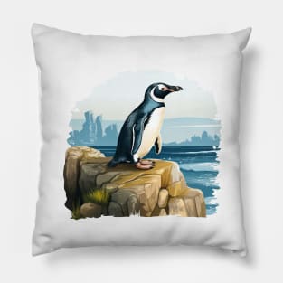 Galapagos Penguin Pillow