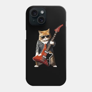 Cat Playing Guitar Phone Case