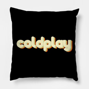 vintage color coldplay Pillow