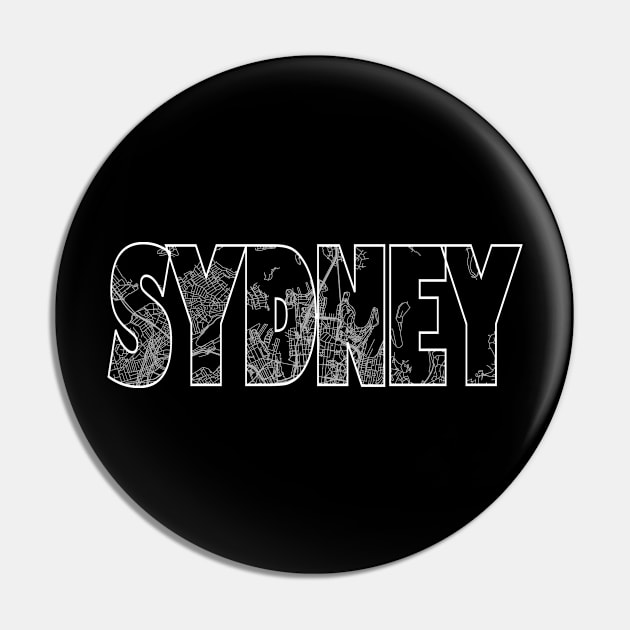 Sydney Street Map Pin by thestreetslocal