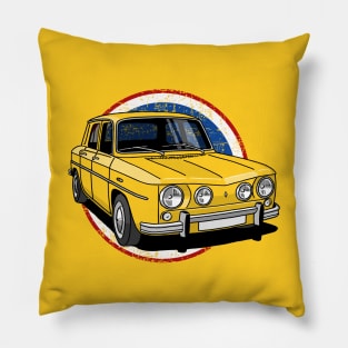 French classic saloon with french flag background Pillow