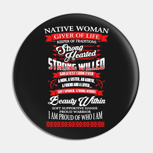 Native Woman Pin by babettenoella