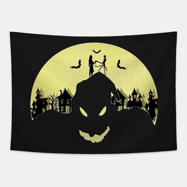 Jack and Sally Tapestry by kurticide