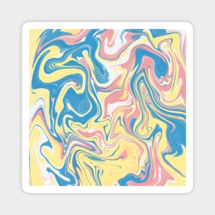 Tie Dye Pastel Colors Magnet