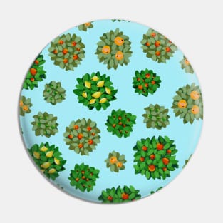 Citrus Trees Pattern Pin