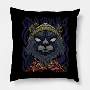 fashion cat street art Pillow