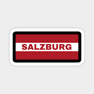 Salzburg City in Austrian Flag Magnet