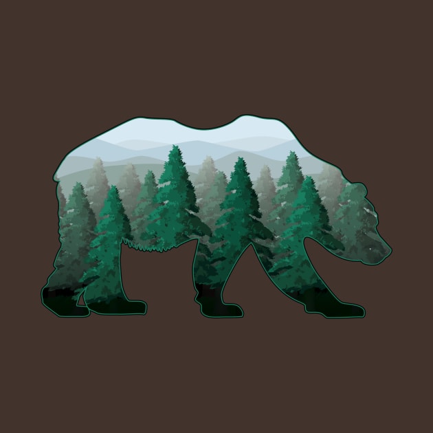 Woodland Bear by RudDesigns